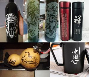 吉林桦甸酒瓶葫芦工艺品激光雕刻机